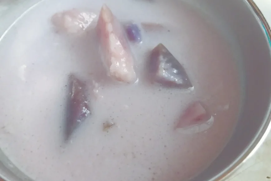 Taro and Purple Yam Soup